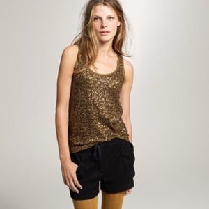 j. crew Drapey sequin tank top